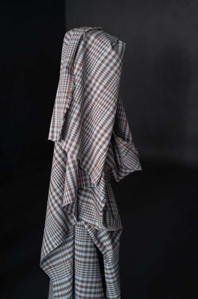 Frankie Organic Cotton Linen Check - Merchant & Mills