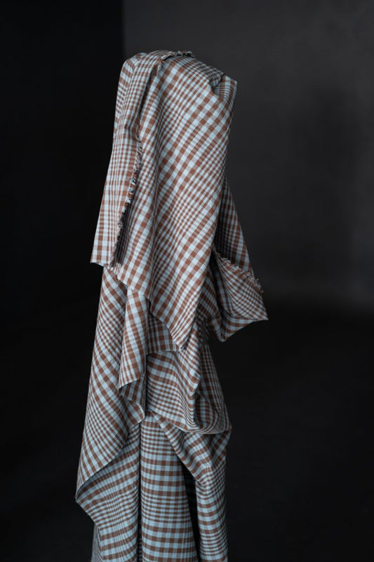 Frankie Organic Cotton Linen Check - Merchant & Mills
