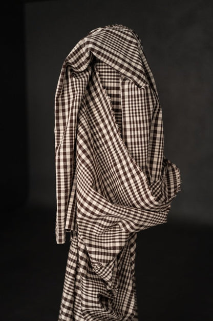 Log Cabin Organic Cotton Linen Check - Merchant & Mills