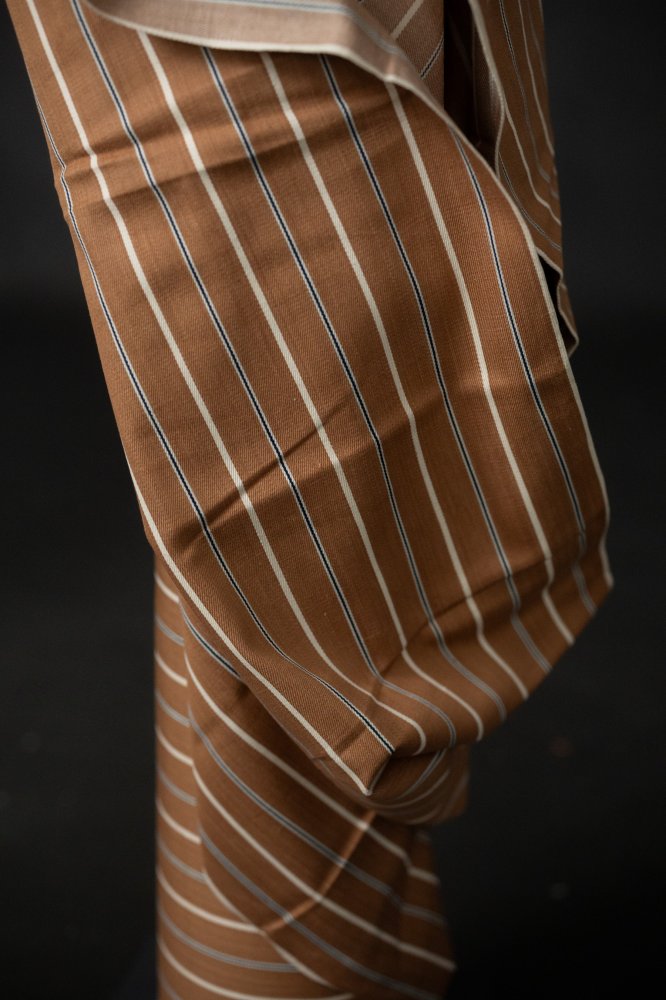 Nutmeg Stripe 8oz Handloom Indian Cotton Denim - Merchant & Mills