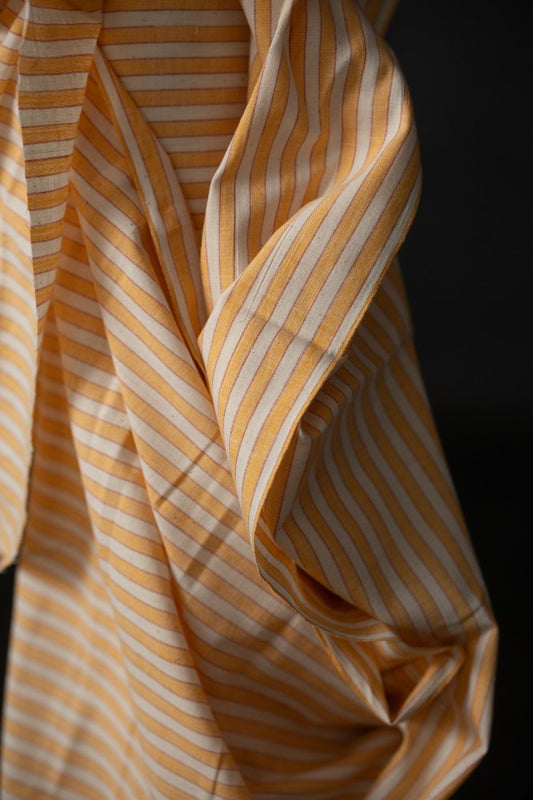 Kumquat Stripe Handwoven Indian Cotton - Merchant & Mills