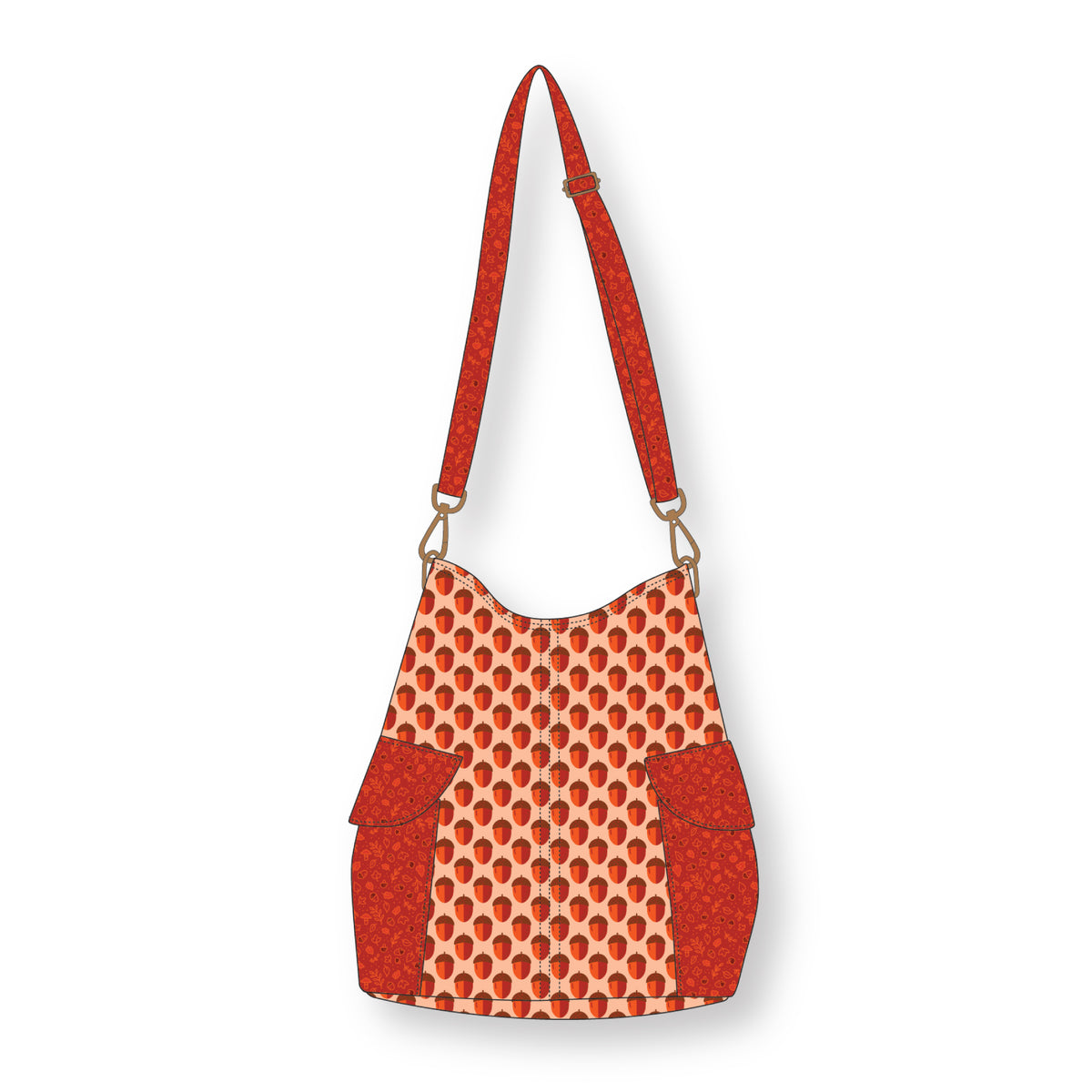 Little Fox - Red - Jojulein Design - Foxwood - Cloud 9 Fabrics - Organic Cotton Poplin