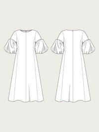 Balloon Sleeve Dress Pattern - The Assembly Line