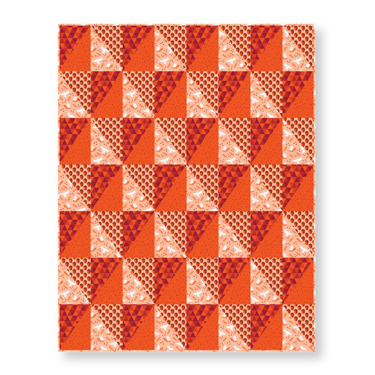 Little Fox - Red - Jojulein Design - Foxwood - Cloud 9 Fabrics - Organic Cotton Poplin