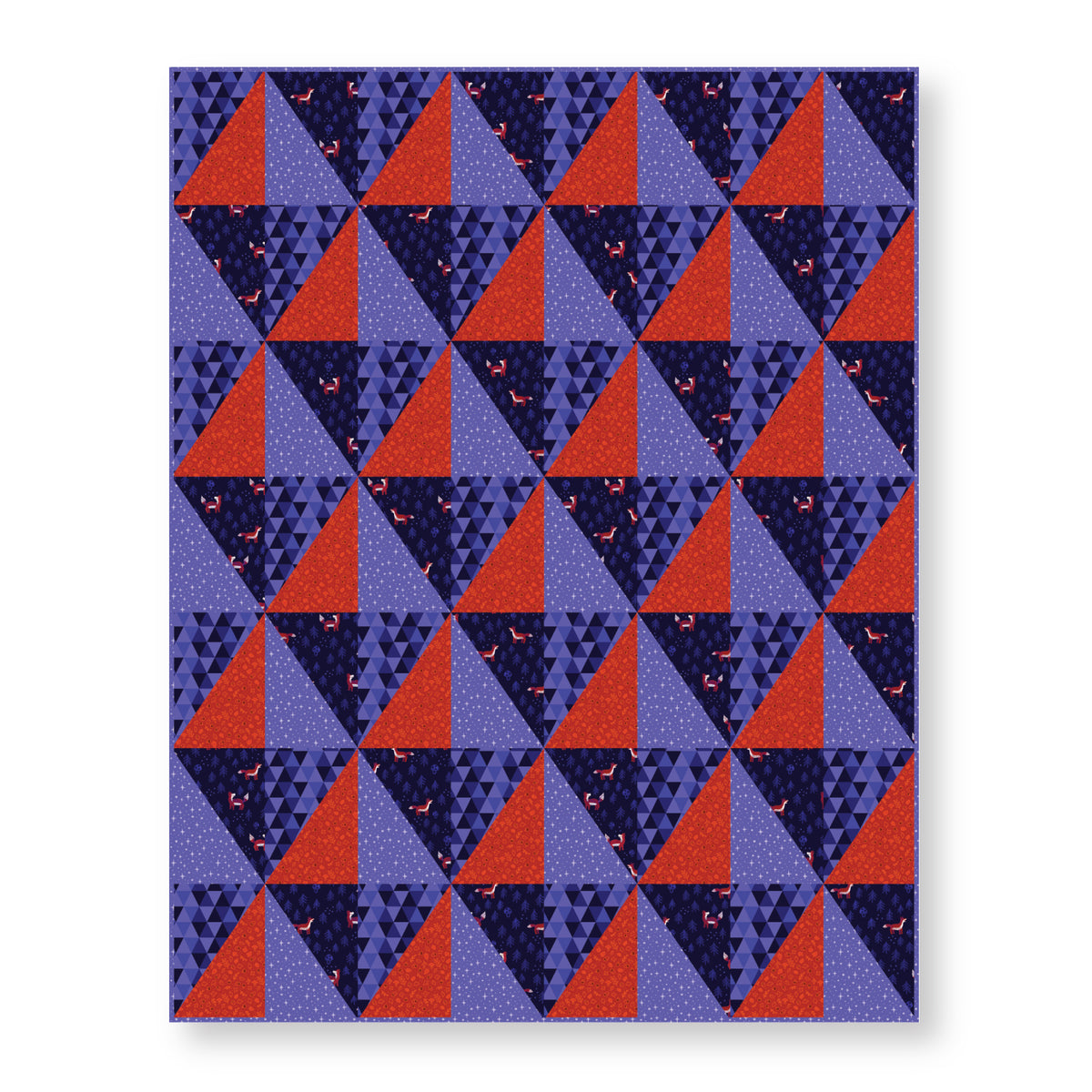 Little Fox - Red - Jojulein Design - Foxwood - Cloud 9 Fabrics - Organic Cotton Poplin