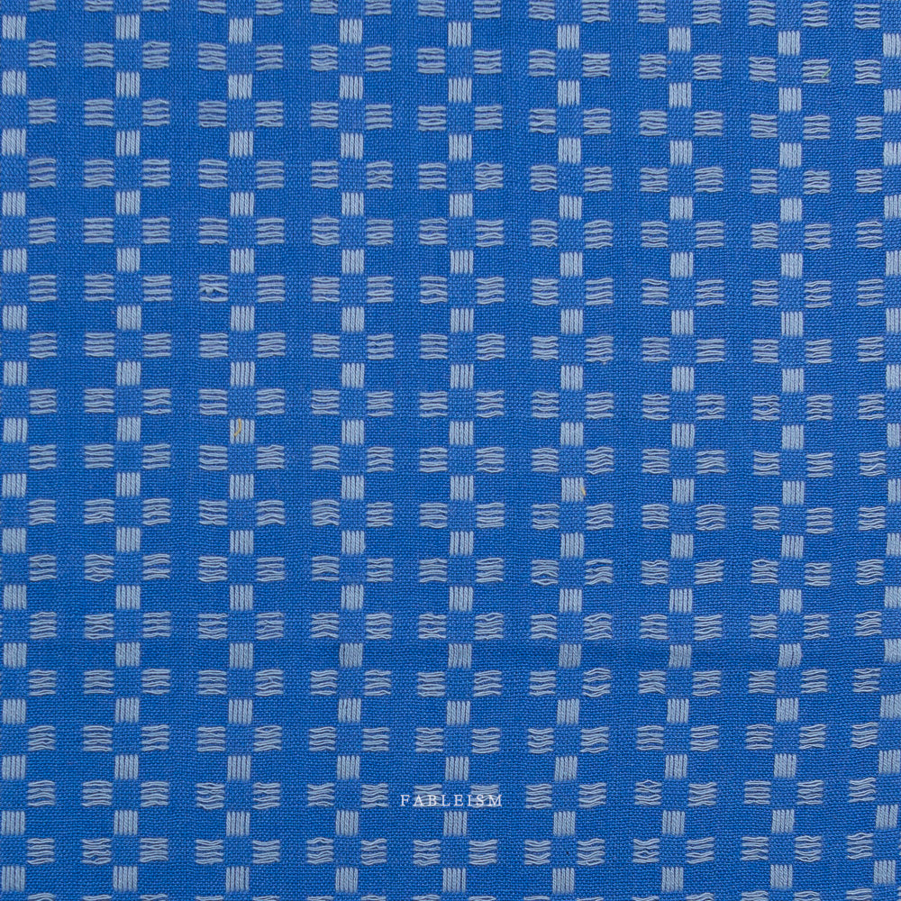 Basketweave - Bright Blue - Fine & Dandy - Fableism Supply Co.
