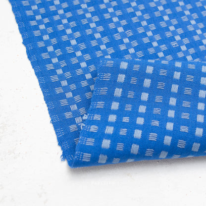 Basketweave - Bright Blue - Fine & Dandy - Fableism Supply Co.