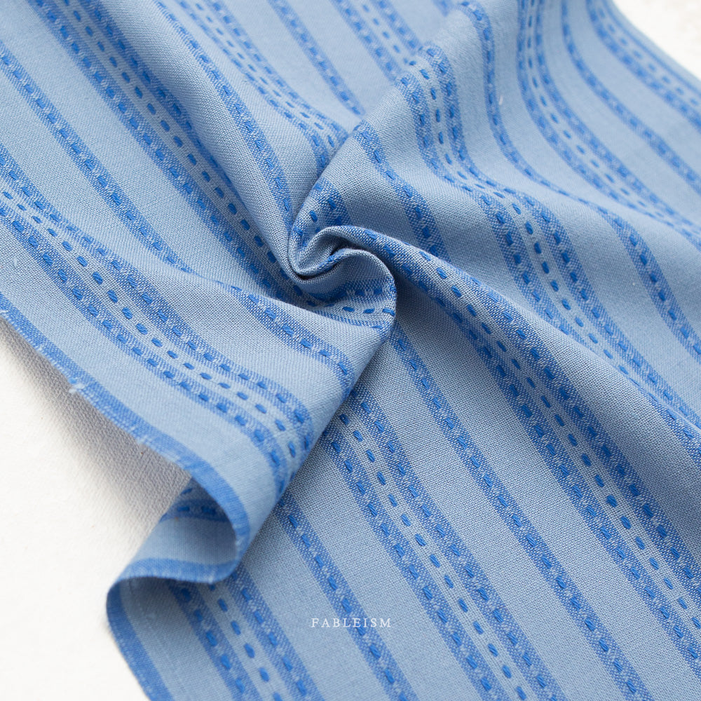 Stitch Stripe - Blue - Fine & Dandy - Fableism Supply Co.
