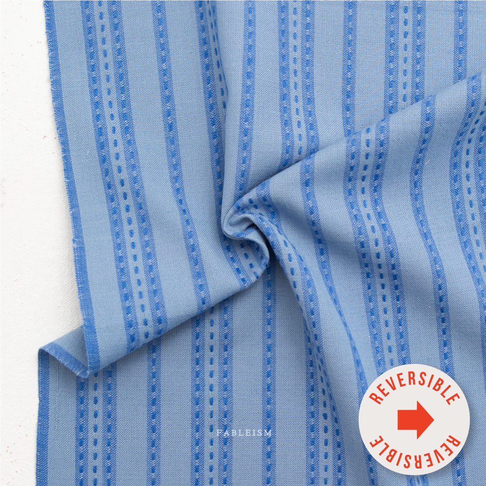 Stitch Stripe - Blue - Fine & Dandy - Fableism Supply Co.