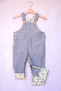 Frankie Dungarees & Dress (6mo-2years) - Kids Paper Sewing Pattern - Two Stitches Patterns