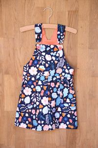 Freddie Dungarees & Dress (3-9 Years) - Kids Paper Sewing Pattern - Two Stitches Patterns