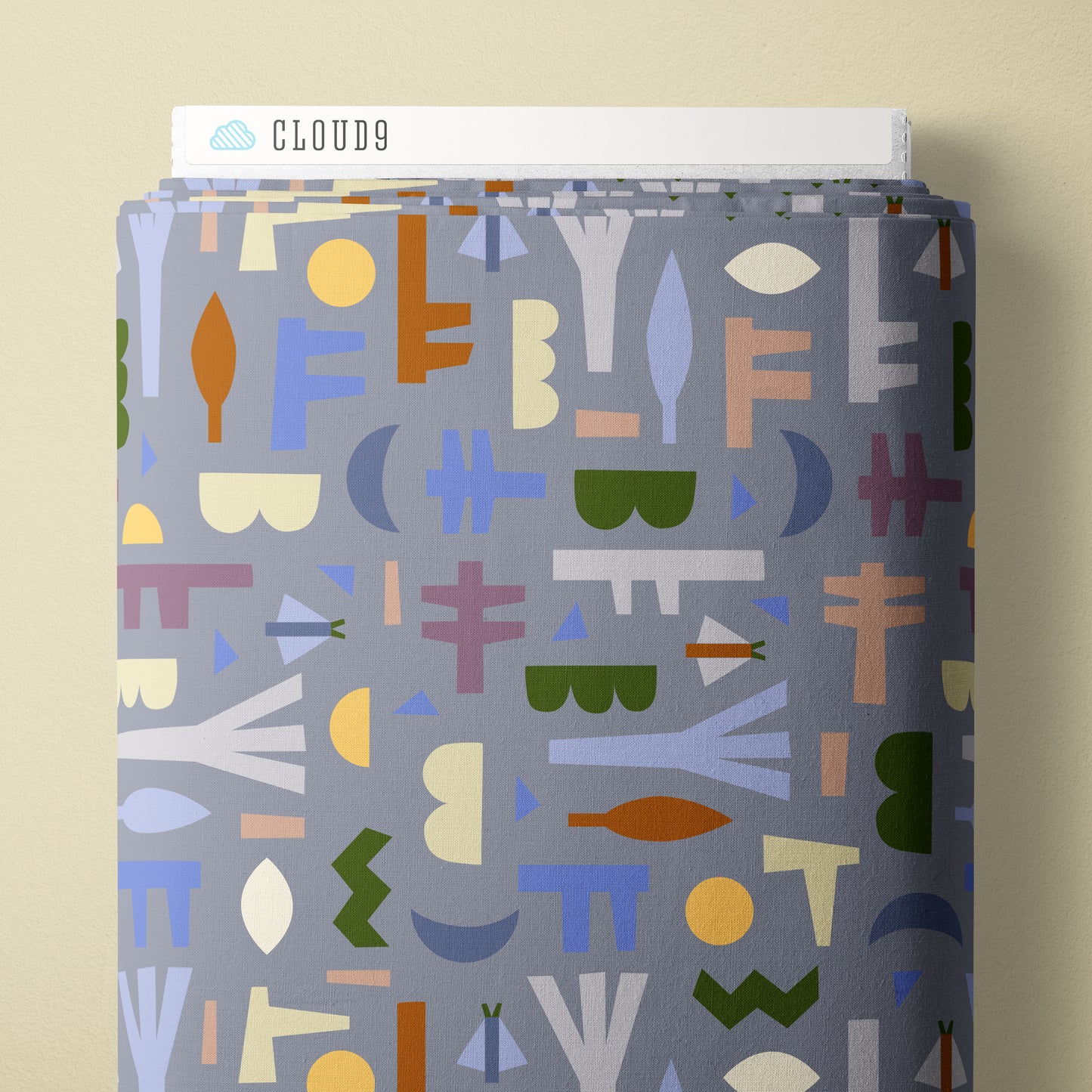 Forest Shadows - Stone - Firefly Moon - Leah Duncan - Cloud 9 Fabrics - Poplin