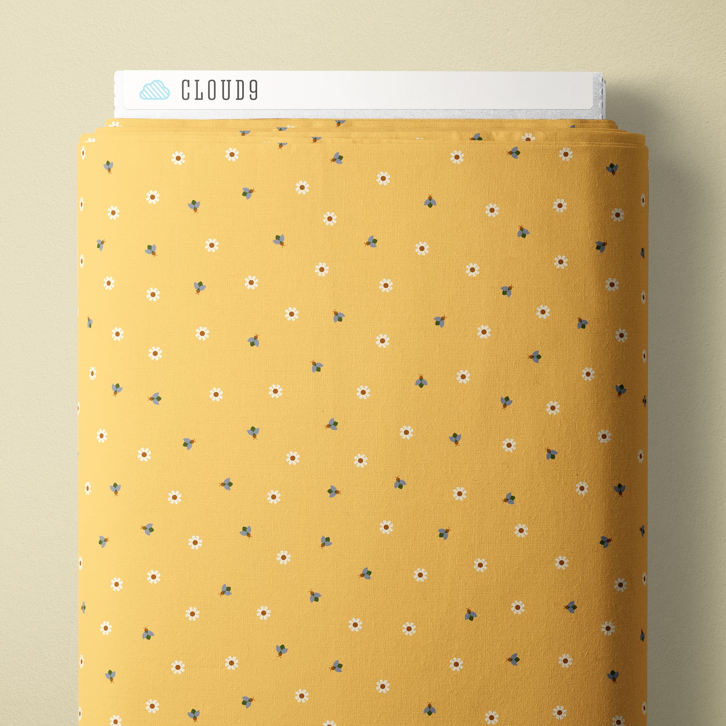 Firefly Twilight - Yellow - Firefly Moon - Leah Duncan - Cloud 9 Fabrics - Poplin