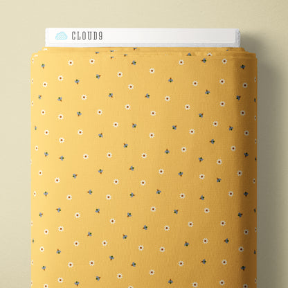 Firefly Twilight - Yellow - Firefly Moon - Leah Duncan - Cloud 9 Fabrics - Poplin