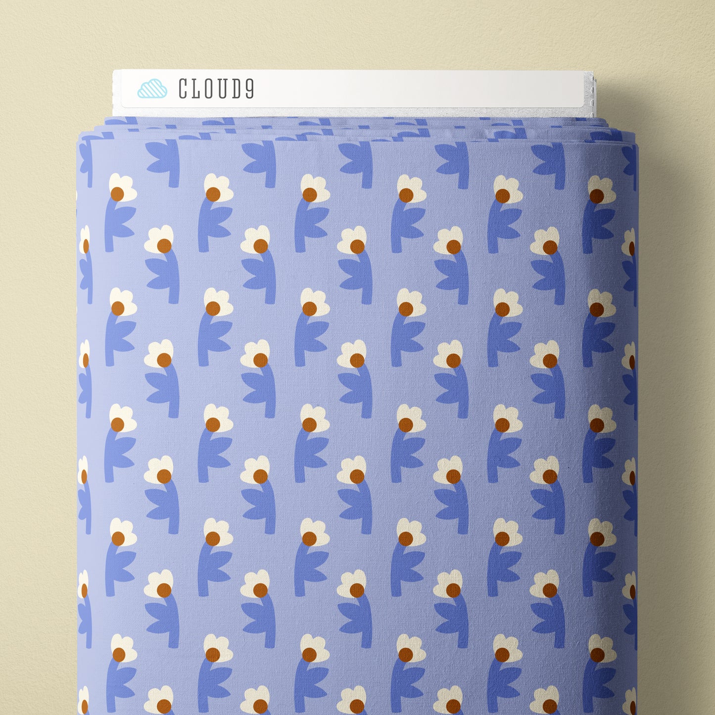 Evening Bloom - Blue - Firefly Moon - Leah Duncan - Cloud 9 Fabrics - Poplin