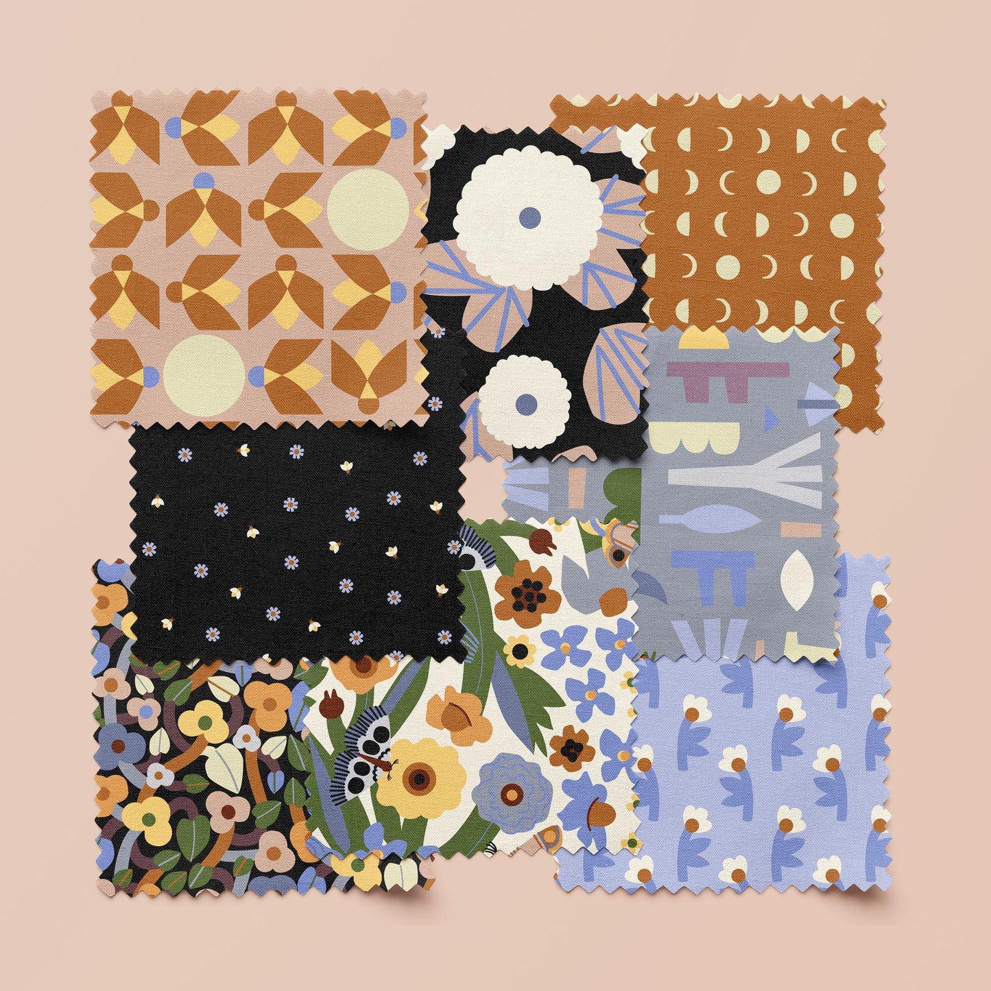 Firefly Twilight - Grape - Firefly Moon - Leah Duncan - Cloud 9 Fabrics - Poplin