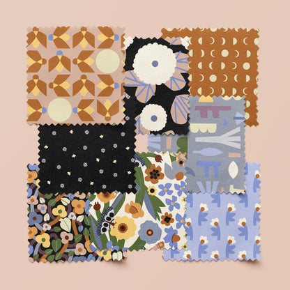 Firefly Twilight - Grape - Firefly Moon - Leah Duncan - Cloud 9 Fabrics - Poplin