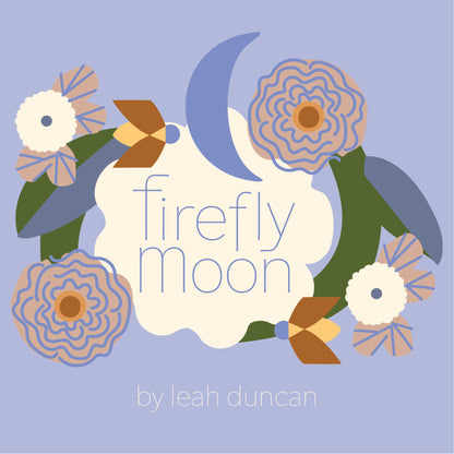 Firefly Twilight - Grape - Firefly Moon - Leah Duncan - Cloud 9 Fabrics - Poplin