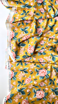 Fleurs Tournants - Flower Garden - Hang Tight Studio - Cloud 9 Fabrics - Poplin