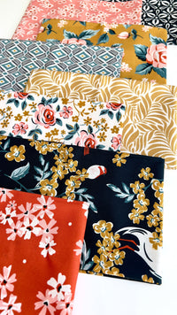 Garden Breeze - Flower Garden - Hang Tight Studio - Cloud 9 Fabrics - Poplin