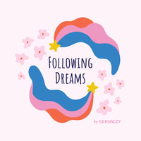 Cheerful Flowers - Following Dreams - Gerdadzy - Cloud 9 Fabrics - Poplin