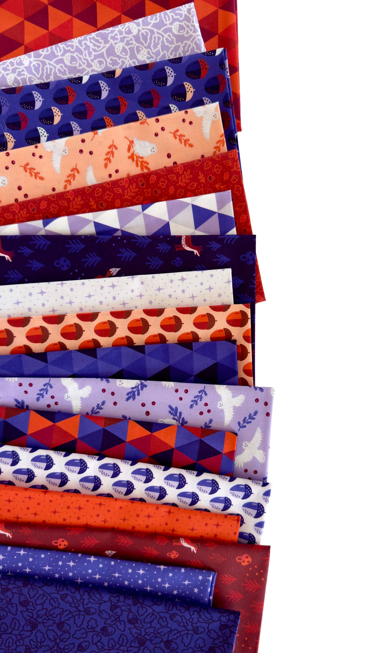 Little Fox - Red - Jojulein Design - Foxwood - Cloud 9 Fabrics - Organic Cotton Poplin