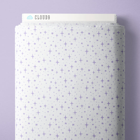 Starry Sky - White- Jojulein Design - Foxwood - Cloud 9 Fabrics - Organic Cotton Poplin