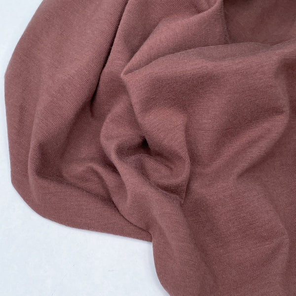 Cotton/TENCEL™ Modal Spandex Jersey - Raisin