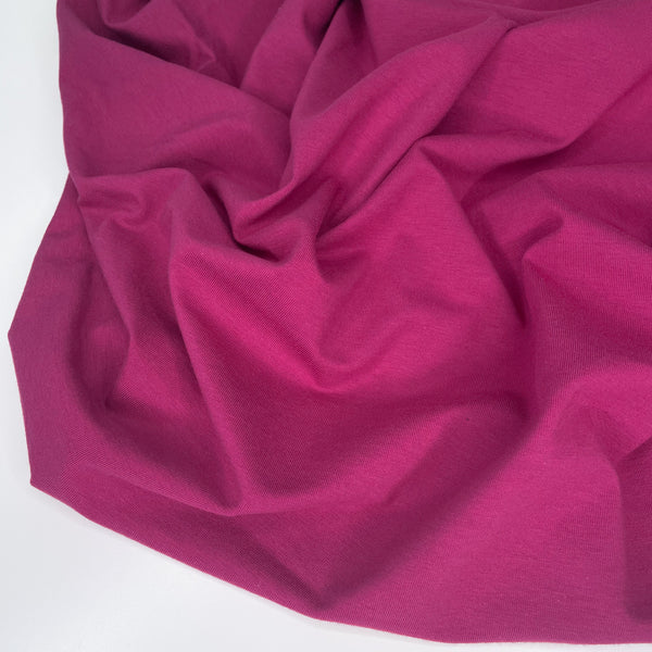 Cotton/TENCEL™ Modal Spandex Jersey - Raspberry