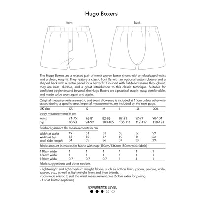Hugo Boxers Sewing Pattern - Dhurata Davies