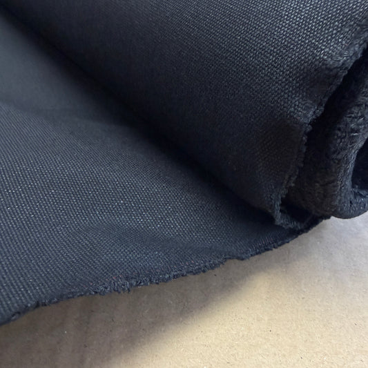 Bees Waxed 100% Cotton Canvas 16 oz. - Pitch Black