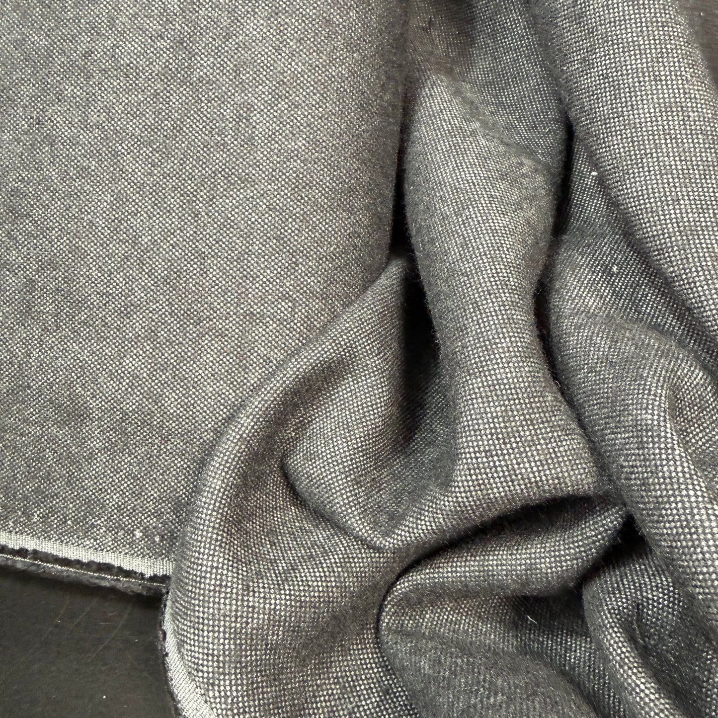 Oyster Fabric - Black/Grey - Deadstock