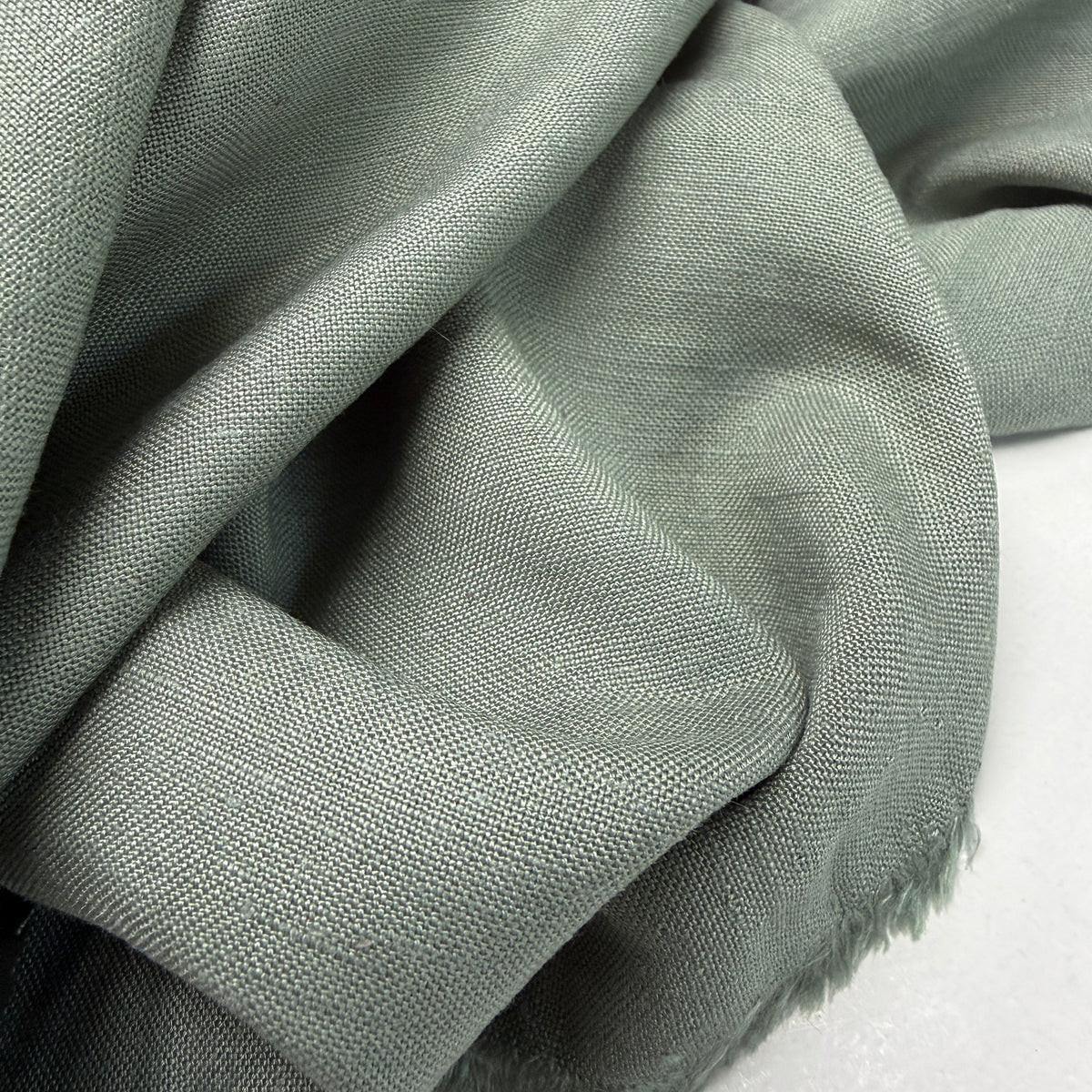 Linen + Viscose + Cotton Mix - Olive Mist