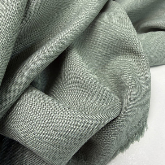 Linen + Viscose + Cotton Mix - Olive Mist