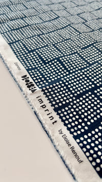 Domino - Blue - Imprint - Eloise Renouf - Cloud 9 Fabrics - Poplin