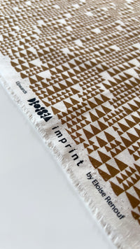 Upwards - Brown - Imprint - Eloise Renouf - Cloud 9 Fabrics - Poplin