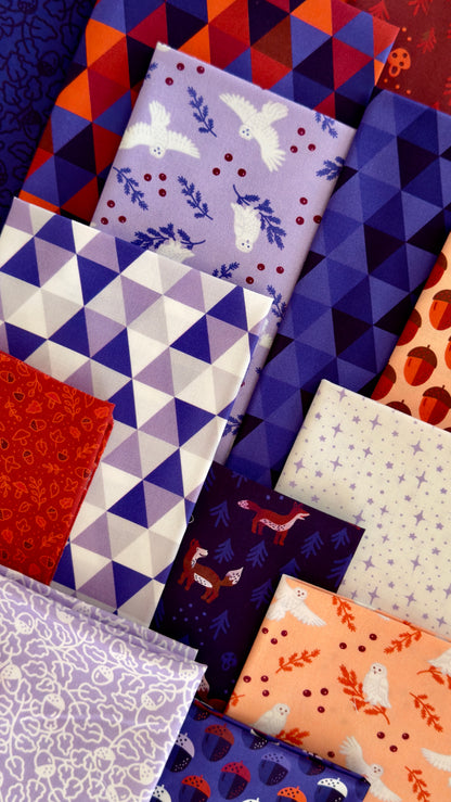 Little Fox - Red - Jojulein Design - Foxwood - Cloud 9 Fabrics - Organic Cotton Poplin