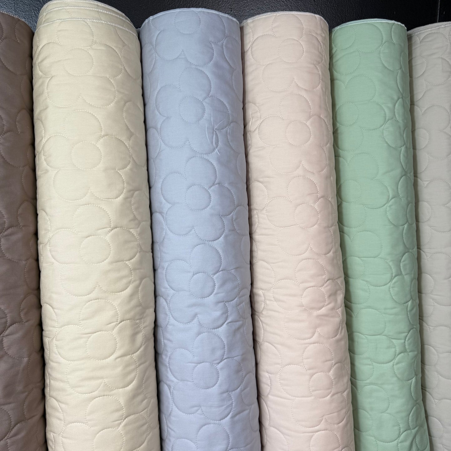 Floral Stitch Quilted - Japanese Import - Parchment