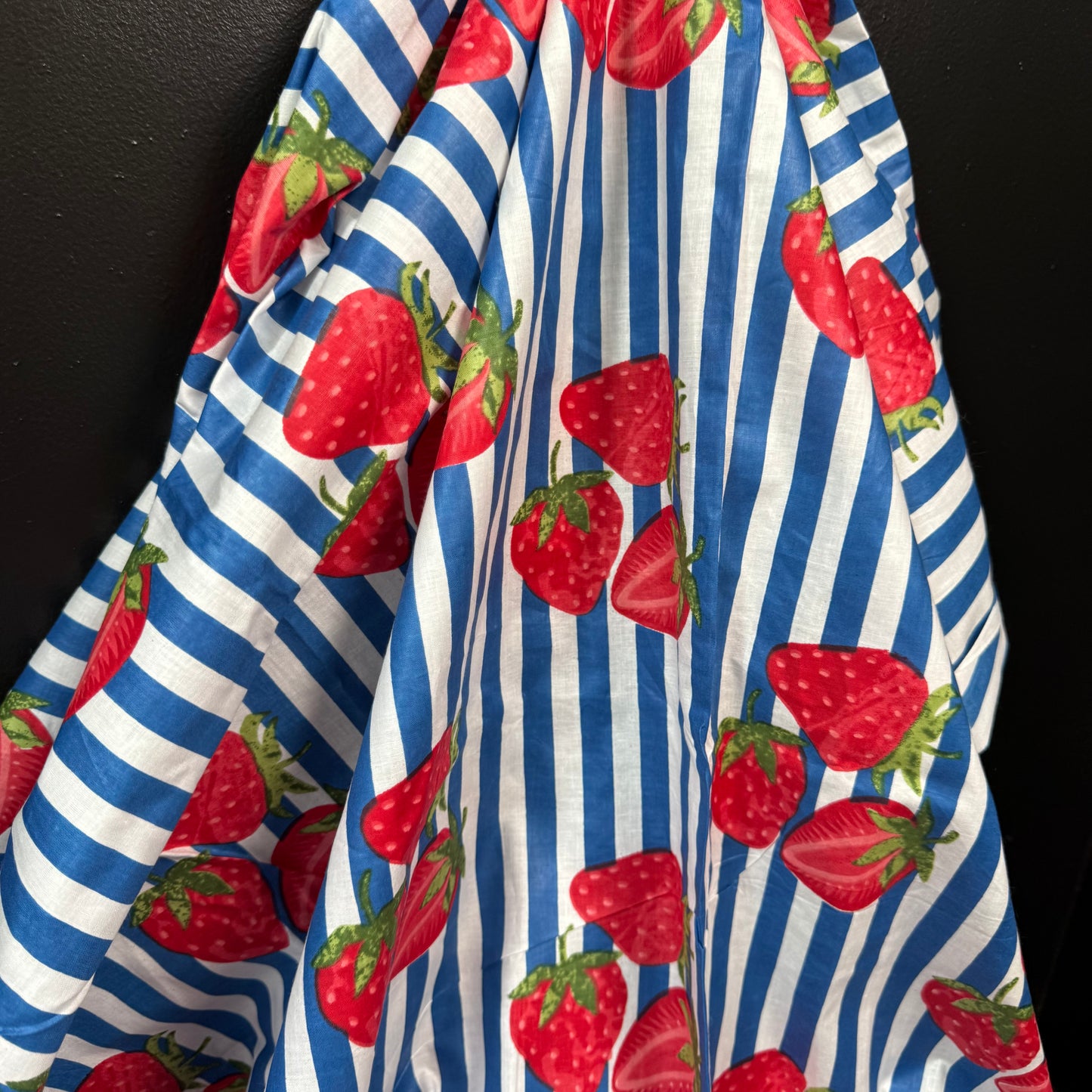 Berry Fresh Blue  - Bagru Indian Cotton Screen Print