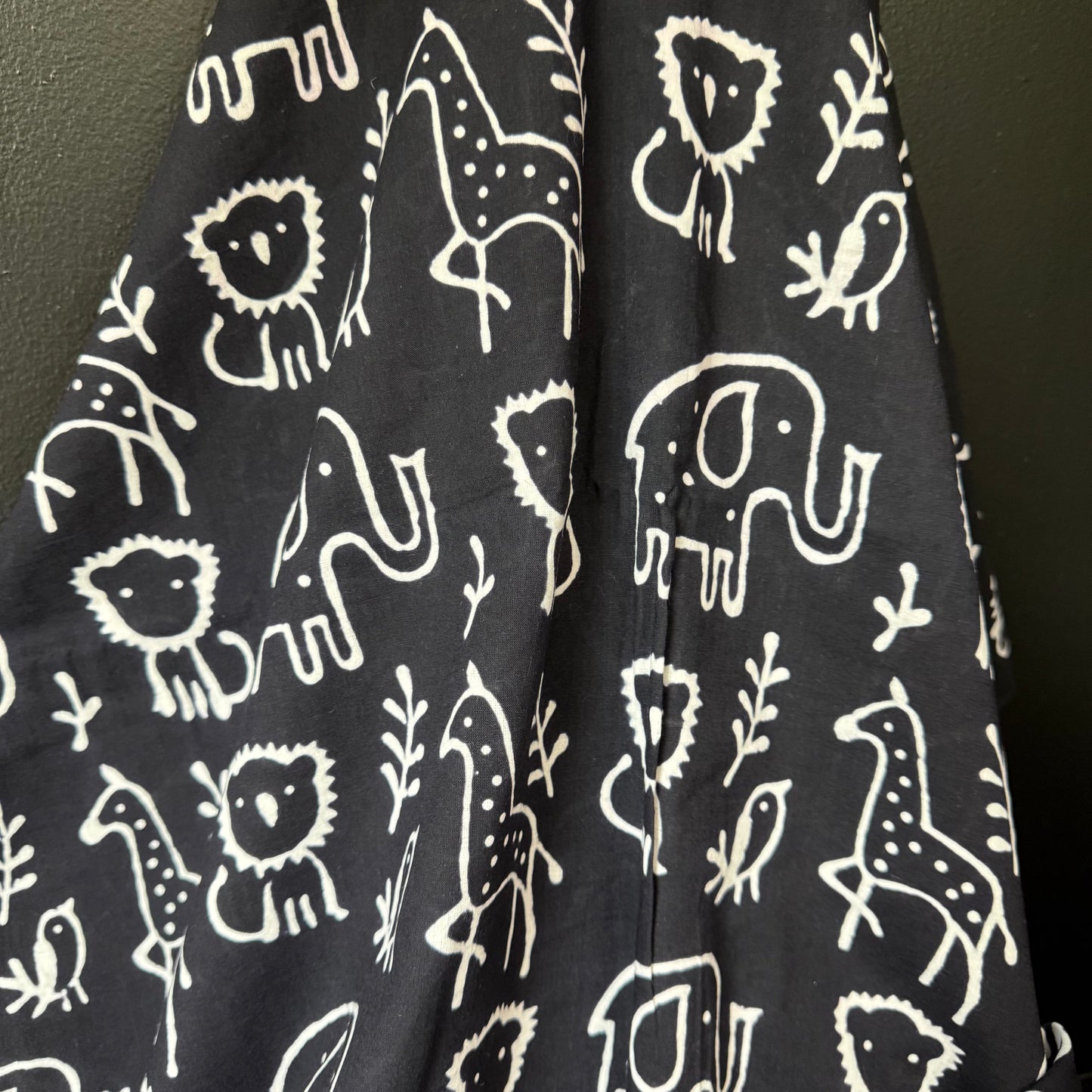 Jungle Doodles - Bagru Indian Cotton Screen Print