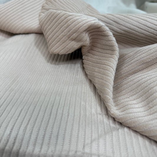 Organic Cotton 4.5 Wale Jumbo Corduroy - Oat Milk