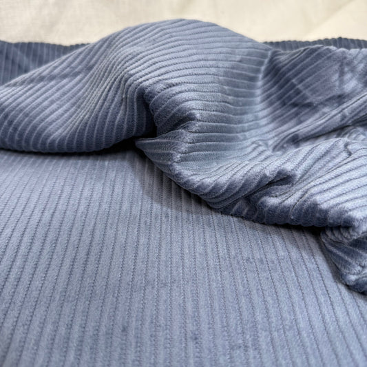Organic Cotton 4.5 Wale Jumbo Corduroy - Denim Blue