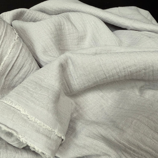 Organic Cotton Double Gauze - Silver Cloud