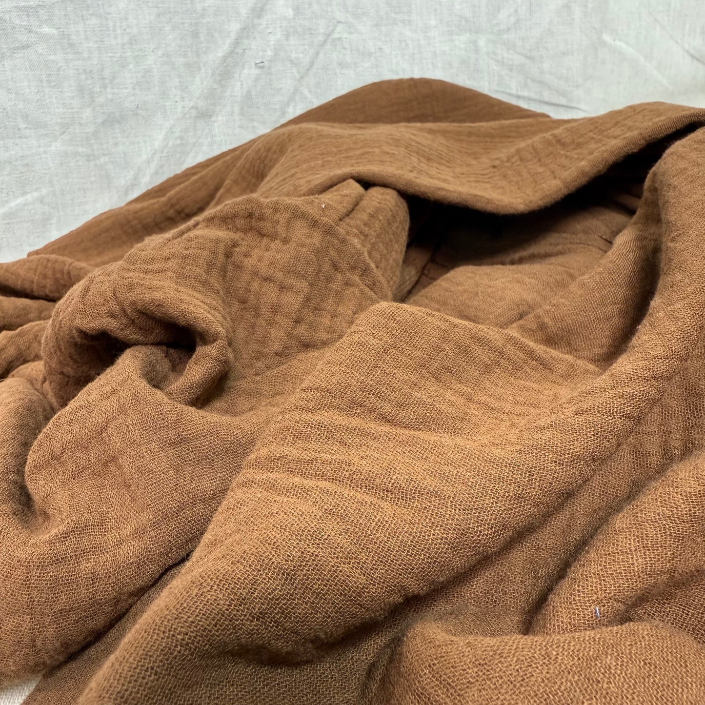Organic Cotton Double Gauze - Chestnut