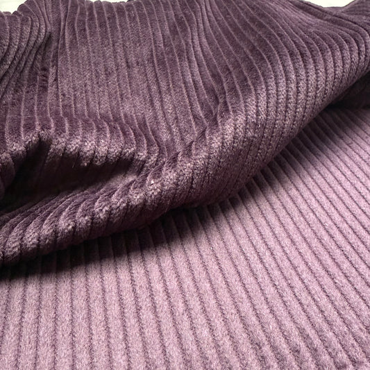 Organic Cotton 4.5 Wale Jumbo Corduroy - Eggplant