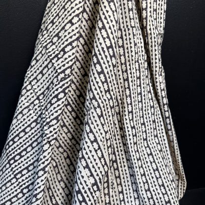 Ebony Echo - Bagru Indian Cotton Block Print