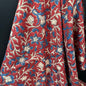 Rust Red Flora - Bagru Indian Cotton Block Print