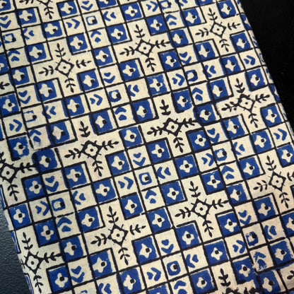 Indigo Mosaic - Bagru Indian Cotton Block Print