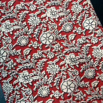 Rustic Wildflower Vine - Bagru Indian Cotton Block Print