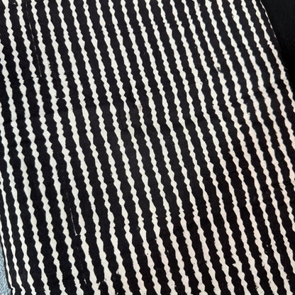 Waves of Ink - Bagru Indian Cotton Block Print